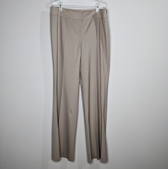 Lafayette 148 Waverly cream wool blend professional work slacks 12 - Picture 2 of 15